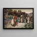 The bridegroom's departure - James Tissot — framed artwork on a wall