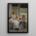Portrait of Mrs. Catherine Smith Gill and two of her children - James Tissot — framed artwork on a wall