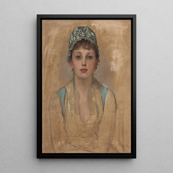 Portrait of Kathleen Newton - James Tissot — framed artwork on a wall