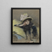 Portrait of a Young Woman - James Tissot — framed artwork on a wall