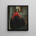 Portrait painting of Mlle L. L. - James Tissot — framed artwork on a wall
