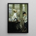 Reading the News - James Tissot — framed artwork on a wall