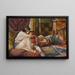 Samson Reveals His Secret to Delilah - James Tissot — framed artwork on a wall