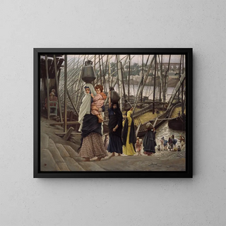 The Egyptian Journey - James Tissot — framed artwork on a wall