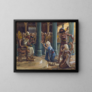 La sagesse de Salomon - James Tissot — framed artwork on a wall