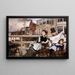 Waiting for the ferry at the hawk tavern - James Tissot — framed artwork on a wall