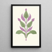 Pleasant contrast of PlumViolet and SageGreen - James Ward — framed artwork on a wall