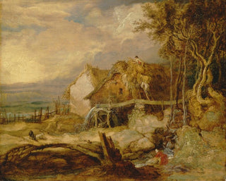 a water mill with an overshot wheel - James Ward — artwork view