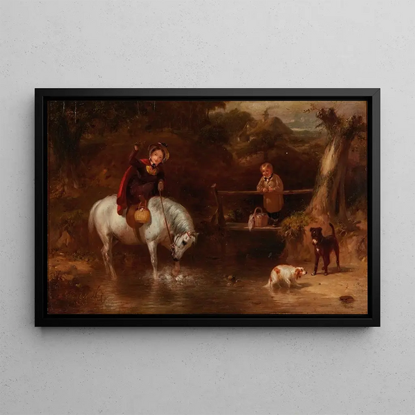 Confrontation at the Crossroads - James Ward — framed artwork on a wall