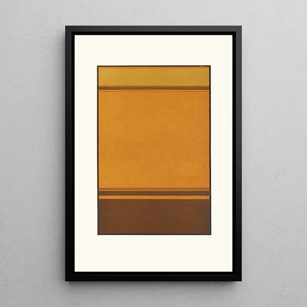 Harmony of analogy in the Broken Orange and Yellow-Brown - James Ward — framed artwork on a wall