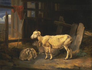 Sheep and Lambs in the Moor - James Ward — artwork view