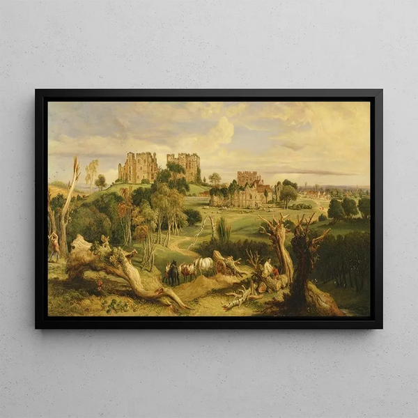 Château de Kenilworth, Warwickshire - James Ward — framed artwork on a wall