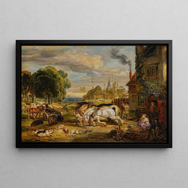Study for the sides of the Kensington Grape Tavern - James Ward — framed artwork on a wall