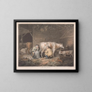 The house of the cows - James Ward — framed artwork on a wall