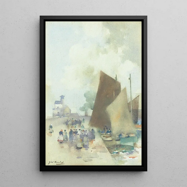 Port d'Arbroath - James Watterston Herald — framed artwork on a wall