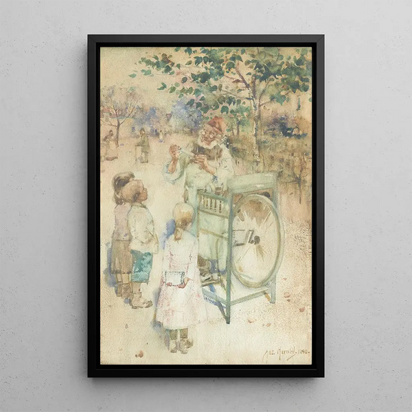 The Sharpener - James Watterston Herald — framed artwork on a wall