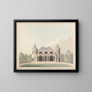 Élévation du petit Frogmore - James Wyatt — framed artwork on a wall