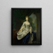 Portrait of Louise Christina Trip - Jan Abel Wassenbergh — framed artwork on a wall
