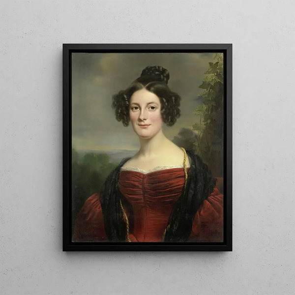 Catharina Annette Fraser 1815-92 - Jan Adam Kruseman — framed artwork on a wall