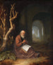 an hermit praying in a ruin - Jan Adriaensz van Staveren — artwork view