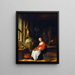 Kitchen scene - Jan Adriaensz van Staveren — framed artwork on a wall