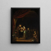 The Schoolmaster - Jan Adriaensz van Staveren — framed artwork on a wall