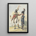 Two Standing Officers - Jan Anthonie Langendijk — framed artwork on a wall