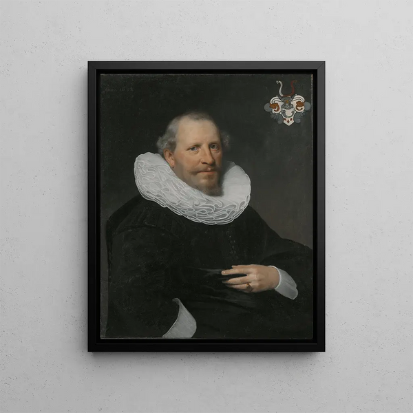 Karl van Cracow, Dutch minister in Elseneur - Jan Anthonisz van Ravesteyn — framed artwork on a wall