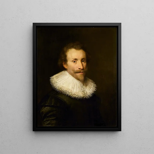 Portrait of a Man - Jan Anthonisz van Ravesteyn — framed artwork on a wall