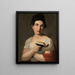 Portrait painting of Maria Anna Filipina Maliska and Pechwell - Jan Antoni Blank — framed artwork on a wall