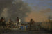 Cavalry attack at sunset - Jan Asselijn — artwork view