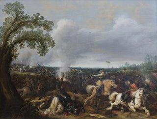 King Gustav II Adolf of Sweden at the Battle of Lützen, November 16, 1632 - Jan Asselijn — artwork view