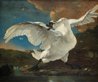 The Threatened Swan - Jan Asselijn — artwork view