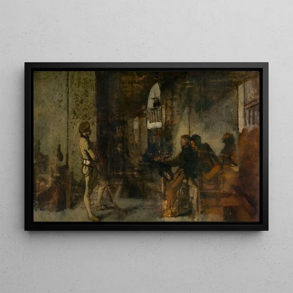 La Garde - Jan August Hendrik Leys — framed artwork on a wall