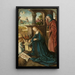 Adoration of the Child - Jan Baegert — framed artwork on a wall