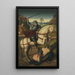 Saint Catherine, Saint George, and the Dragon - Jan Baegert Source: Tableau Sainte Catherine, Saint Georges et le dragon - Jan Baegert — framed artwork on a wall