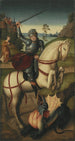 Saint Catherine, Saint George, and the Dragon - Jan Baegert Source: Tableau Sainte Catherine, Saint Georges et le dragon - Jan Baegert — artwork view