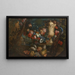 Still life with fruits and flowers - Jan Baptist Bosschaert — framed artwork on a wall