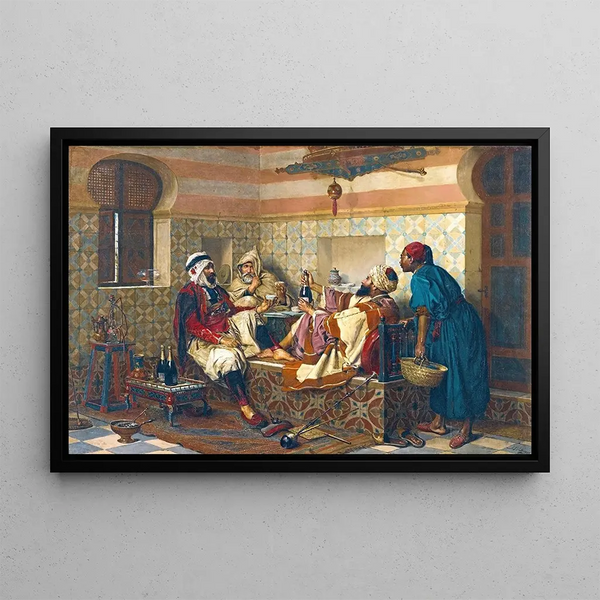 A Celebration - Jan Baptist Huysmans — framed artwork on a wall