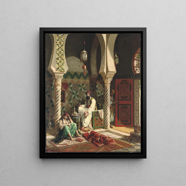 A cloud of smoke - Jan Baptist Huysmans — framed artwork on a wall