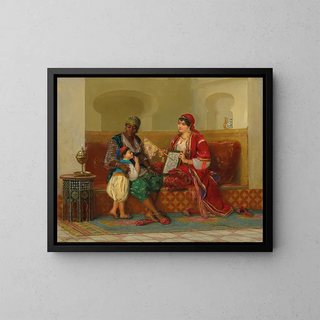 Learn to read - Jan Baptist Huysmans — framed artwork on a wall