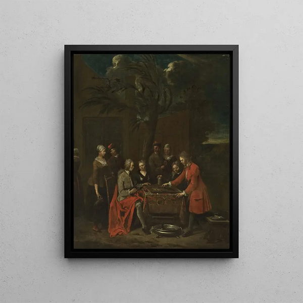 L'entreprise joue - Jan Baptist Lambrechts — framed artwork on a wall