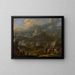 The Siege of Koblenz - Jan Baptist van der Meiren — framed artwork on a wall