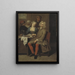 Private Meal Painting - Jan Baptiste Lambrecht — framed artwork on a wall