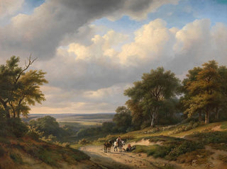 Landscape in the Ardennes - Jan Baptiste de Jonghe — artwork view