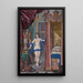 Cleopatra and the asp in an elegant interior - Jan Berents — framed artwork on a wall