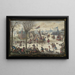 Winter Landscape with Figures - Jan Berents — framed artwork on a wall