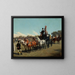 Concours de carrosses sur la place du château d'Ujazd - Jan Bogumił Rosen — framed artwork on a wall