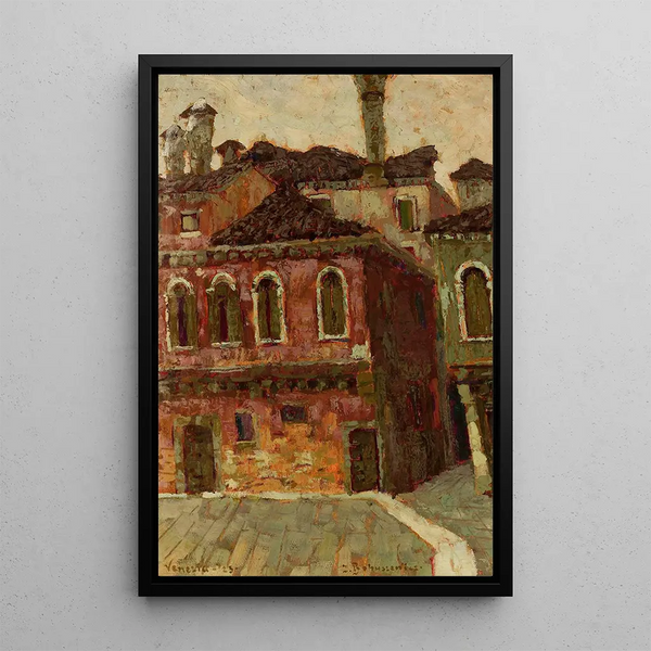 Campiello Santa Maddalena - Jan Bohuszewicz — framed artwork on a wall