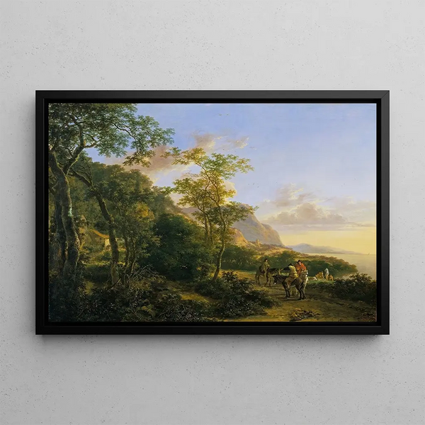 Scene of the Italian Coast - Jan Both — framed artwork on a wall